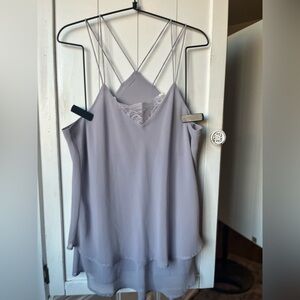 Purple Relaxed Backless Camisole